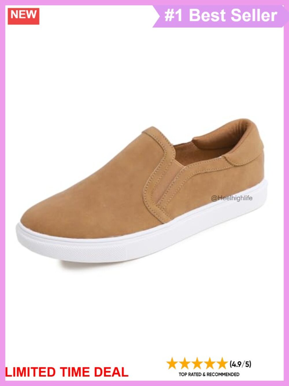 Women's Slip-On Loafers Comfort Walking Flats Lightweight Casual Shoes